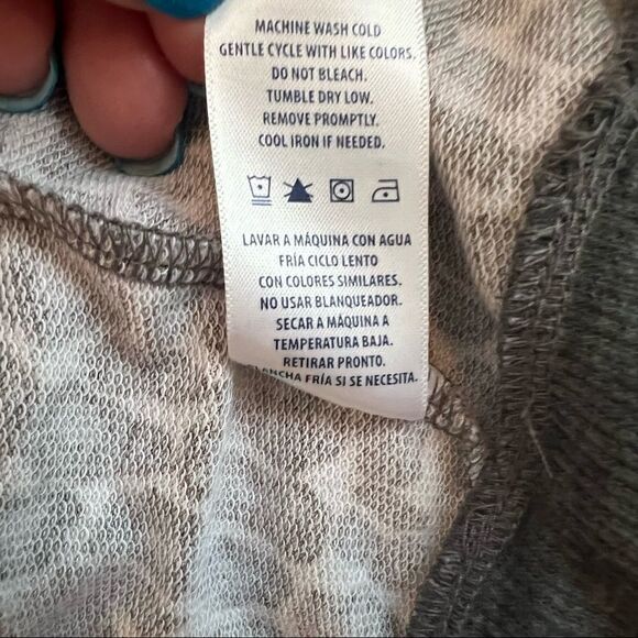 Splendid Cheetah Print Long Sleeve Lightweight Crew Neck Sweatshirt XS - Picture 7 of 8